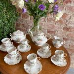 Porcelāna tējas/kafijas komplekts, servīze (2457)