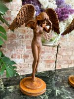 Čuguna Figūras ar Spārniem, Art Nouveau/Simbolisma stils, Eiropas čuguna lējumu tradīcija, ap 20. gs. Vidēji Maza Izmēra, Smagas, Pieejamas 2 gab (4080) - Image 4