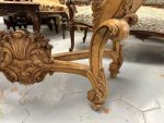 Monumentāla Koka Konsole ar Balto Marmora Virsmu un Rocaille Grebumu — Louis XV / Baroque, Francija, ap 1720.–1780. (4478) - Image 19
