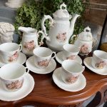 Porcelāna Tējas/Kafijas Servīze ar Enģeļu Motīviem (3463)