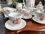 Porcelāna Tējas/Kafijas Servīze ar Enģeļu Motīviem (3463) - Image 4