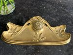Plateau de bureau Art Nouveau en bronze — Feuilles de châtaignier, France, vers 1900 (6718) – Image 3
