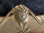 Plateau de bureau Art Nouveau en bronze — Feuilles de châtaignier, France, vers 1900 (6718) – Image 7