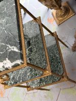 Trīsstāvīgs galds ar zaļu marmoru — Neoklasicisma stilā (Three Tier Marble Side Table) (7025) - Image 14